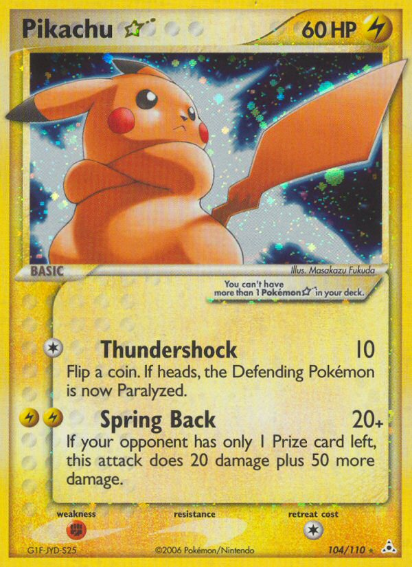 Pikachu Star (104/110) [EX: Holon Phantoms] | Amazing Games TCG