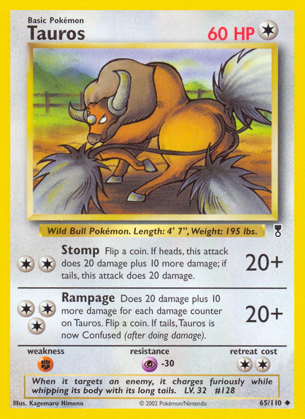 Tauros (65/110) [Legendary Collection] | Amazing Games TCG