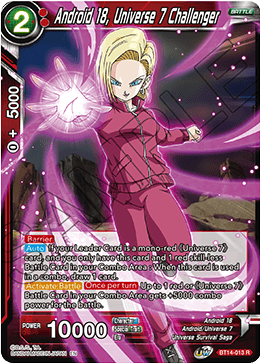 Android 18, Universe 7 Challenger (BT14-013) [Cross Spirits] | Amazing Games TCG
