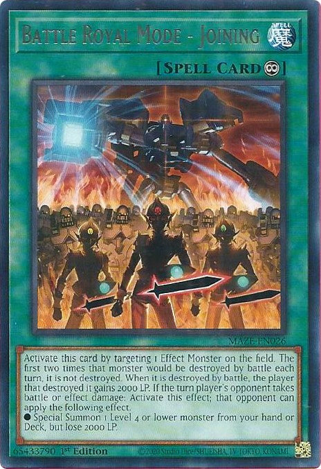 Battle Royal Mode - Joining [MAZE-EN026] Rare | Amazing Games TCG