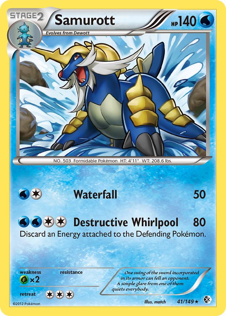 Samurott (41/149) [Black & White: Boundaries Crossed] | Amazing Games TCG