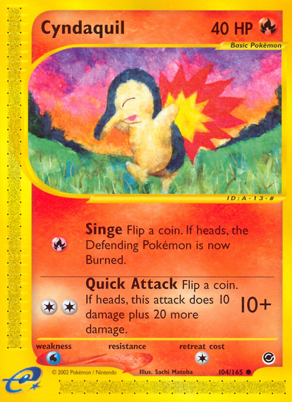 Cyndaquil (104/165) [Expedition: Base Set] | Amazing Games TCG