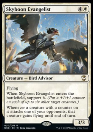 Skyboon Evangelist (Promo Pack) [Streets of New Capenna Commander Promos] | Amazing Games TCG