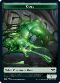 Ooze // Wurm (030) Double-sided Token [Double Masters Tokens] | Amazing Games TCG