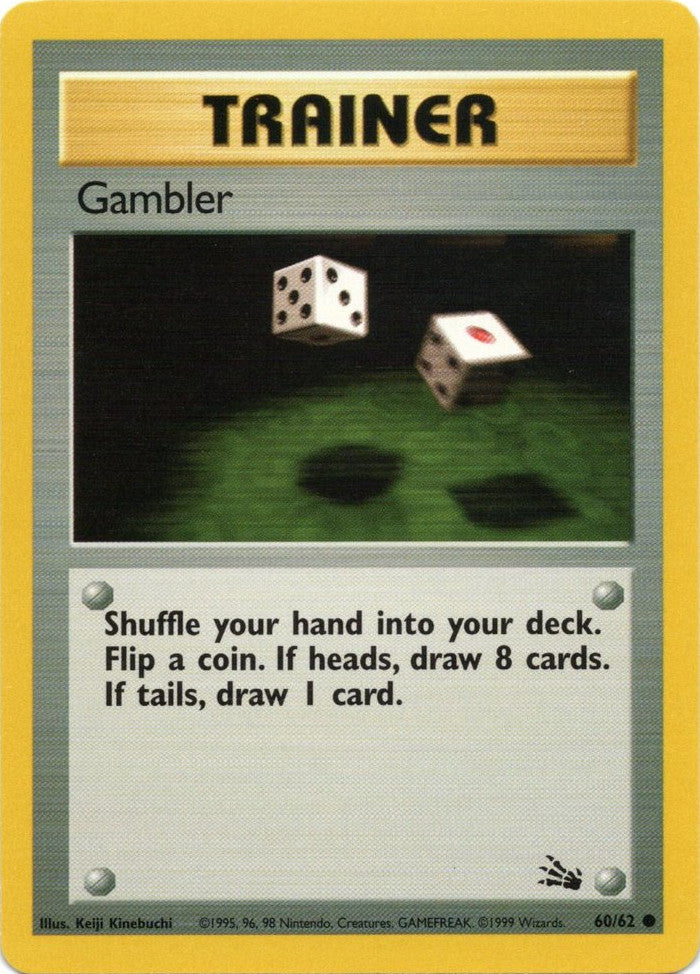 Gambler (60/62) [Fossil Unlimited] | Amazing Games TCG