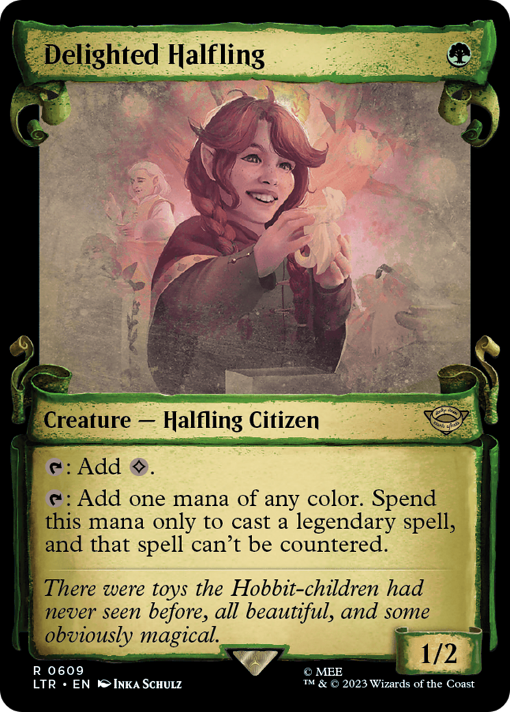 Delighted Halfling [The Lord of the Rings: Tales of Middle-Earth Showcase Scrolls] | Amazing Games TCG