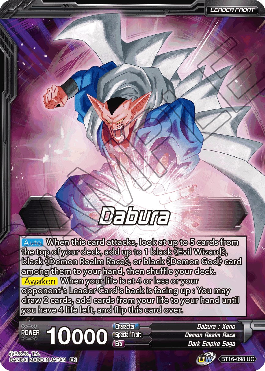 Dabura // Demon God Dabura, Diabolical Awakening (BT16-098) [Realm of the Gods Prerelease Promos] | Amazing Games TCG