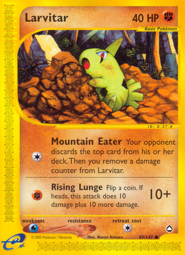 Larvitar (89/147) [Aquapolis] | Amazing Games TCG