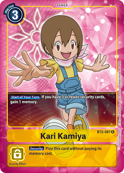 Kari Kamiya [BT2-087] (Buy-A-Box Promo) [Release Special Booster Ver.1.0 Promos] | Amazing Games TCG