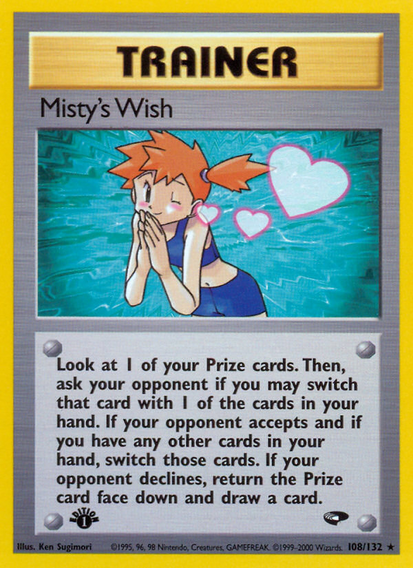 Misty's Wish (108/132) [Gym Challenge 1st Edition] | Amazing Games TCG