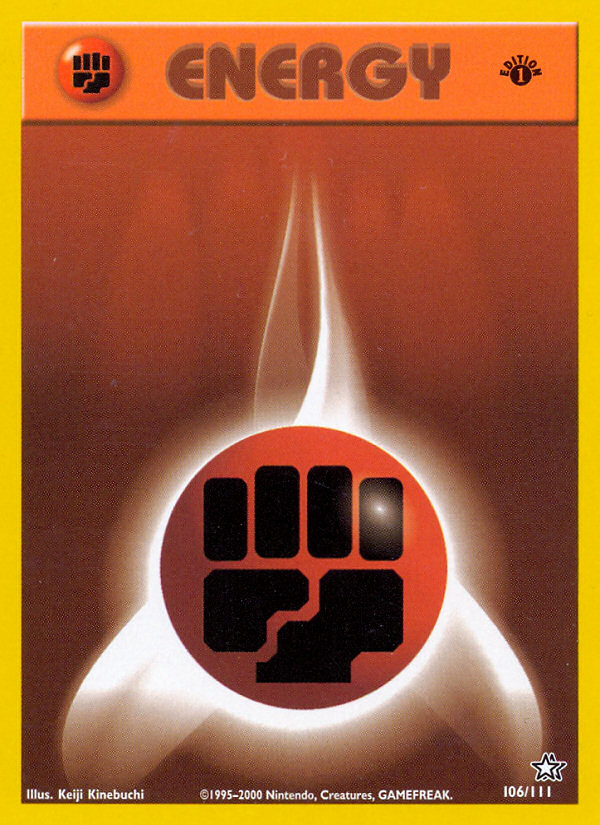 Fighting Energy (106/111) [Neo Genesis 1st Edition] | Amazing Games TCG