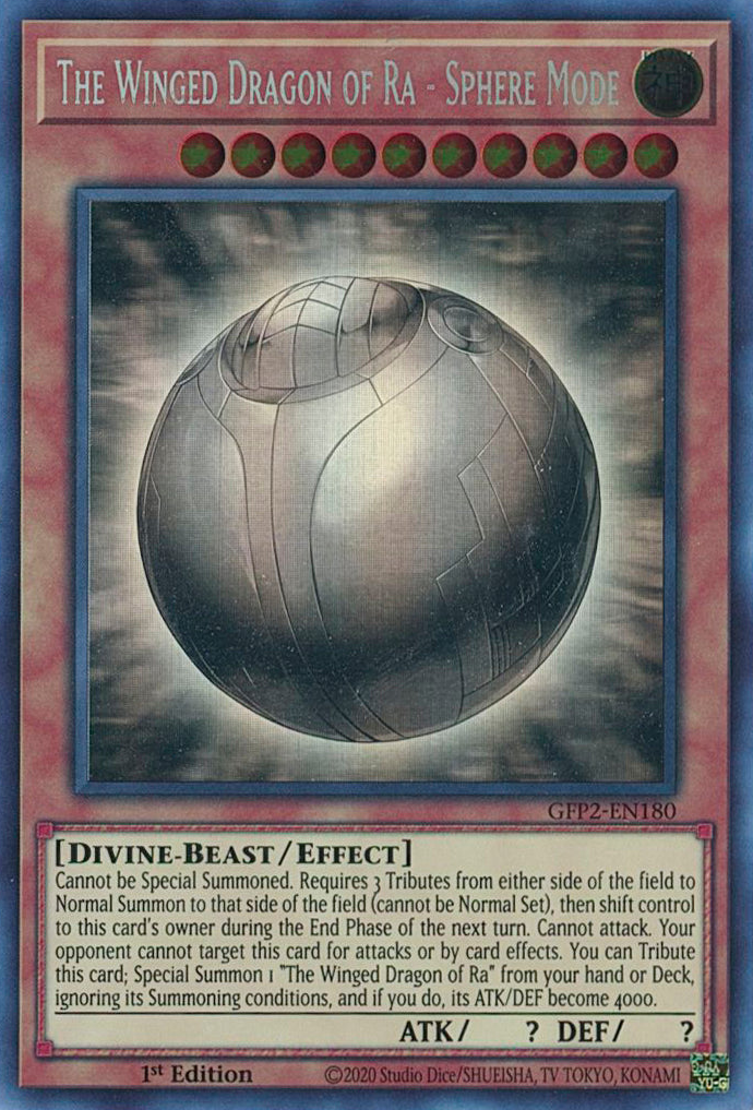 The Winged Dragon of Ra - Sphere Mode [GFP2-EN180] Ghost Rare | Amazing Games TCG