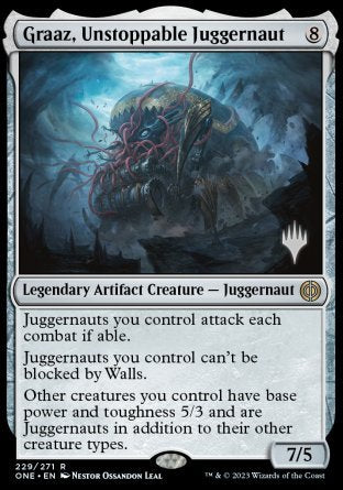 Graaz, Unstoppable Juggernaut (Promo Pack) [Phyrexia: All Will Be One Promos] | Amazing Games TCG