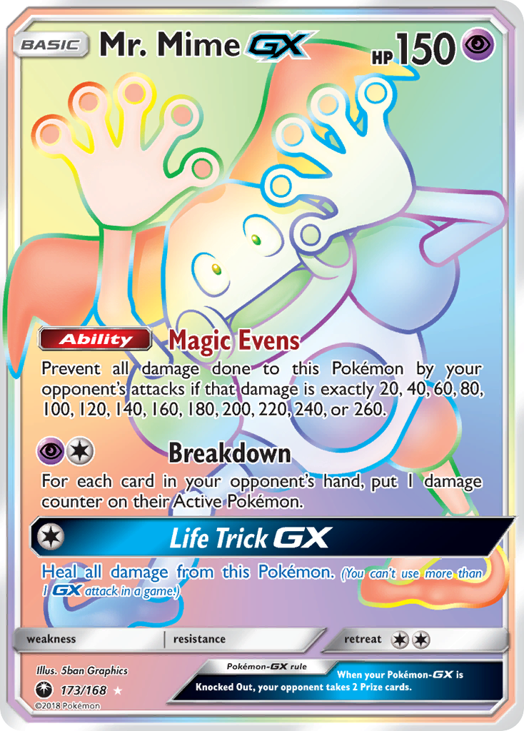 Mr. Mime GX (173/168) [Sun & Moon: Celestial Storm] | Amazing Games TCG