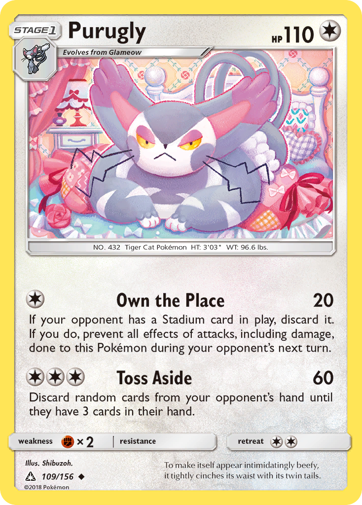 Purugly (109/156) [Sun & Moon: Ultra Prism] | Amazing Games TCG