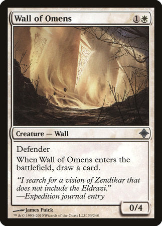 Wall of Omens [Rise of the Eldrazi] | Amazing Games TCG