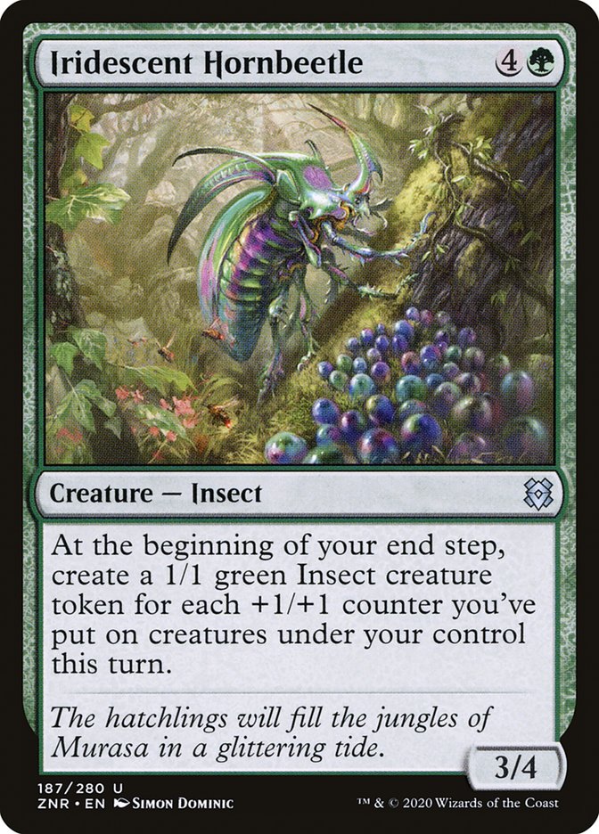 Iridescent Hornbeetle [Zendikar Rising] | Amazing Games TCG