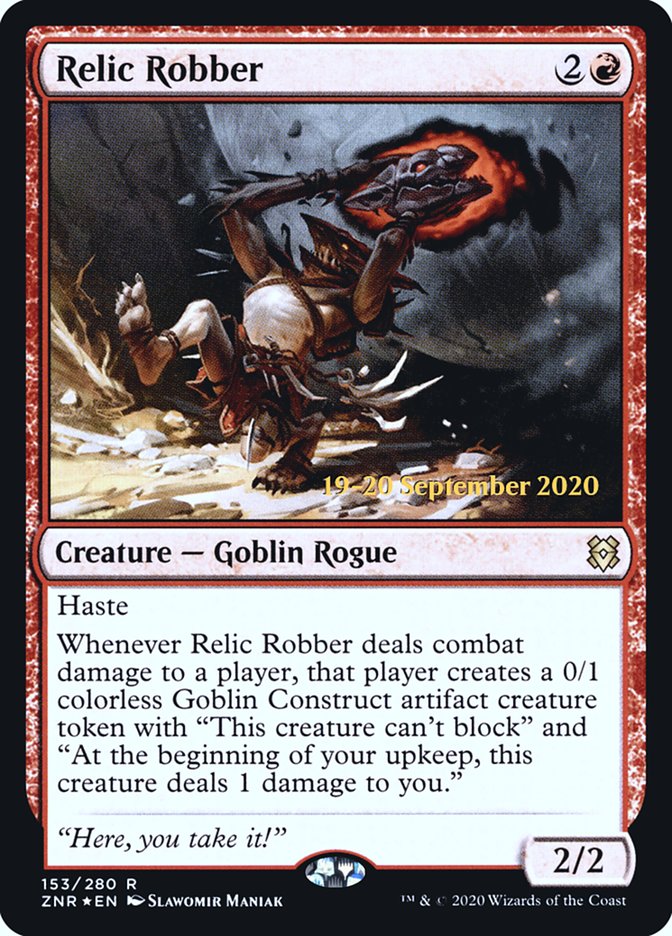 Relic Robber  [Zendikar Rising Prerelease Promos] | Amazing Games TCG