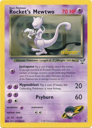 Rocket's Mewtwo (8) (Jumbo Card) [Best of Promos] | Amazing Games TCG