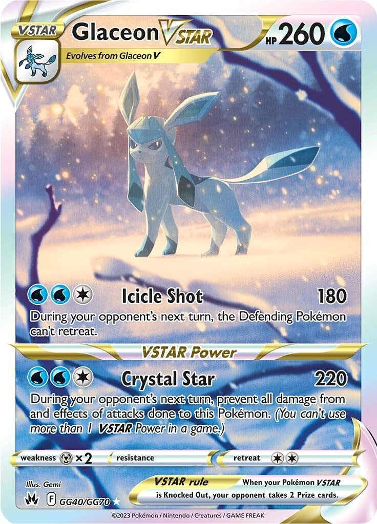 Glaceon VSTAR (GG40/GG70) [Sword & Shield: Crown Zenith] | Amazing Games TCG