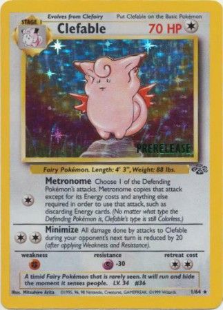 Clefable (1/64) (Prerelease Promo) [Jungle Unlimited] | Amazing Games TCG