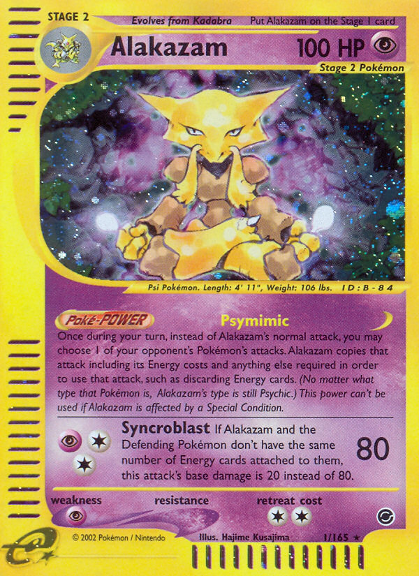 Alakazam (1/165) [Expedition: Base Set] | Amazing Games TCG