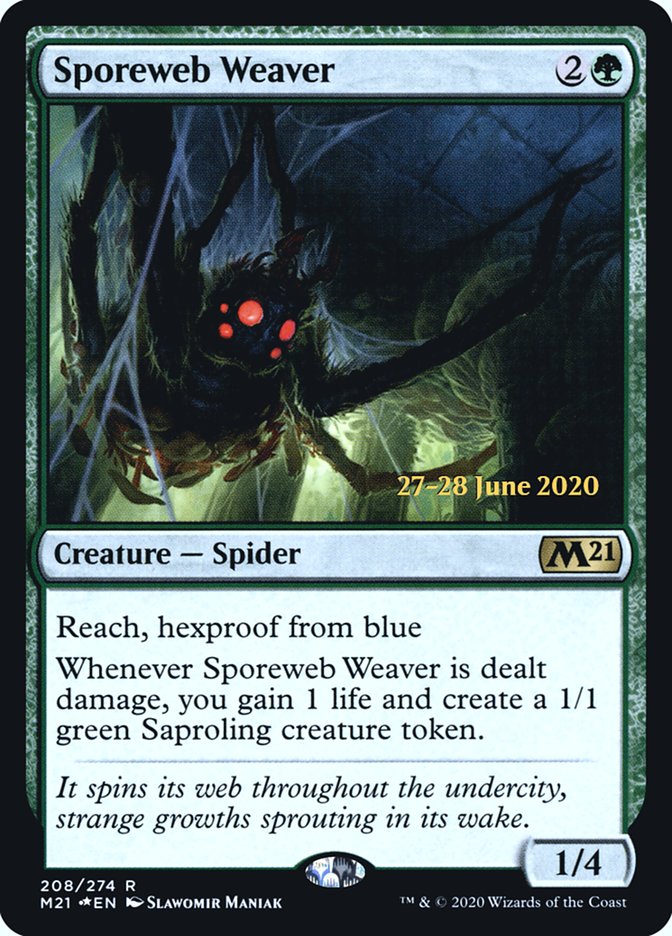 Sporeweb Weaver  [Core Set 2021 Prerelease Promos] | Amazing Games TCG