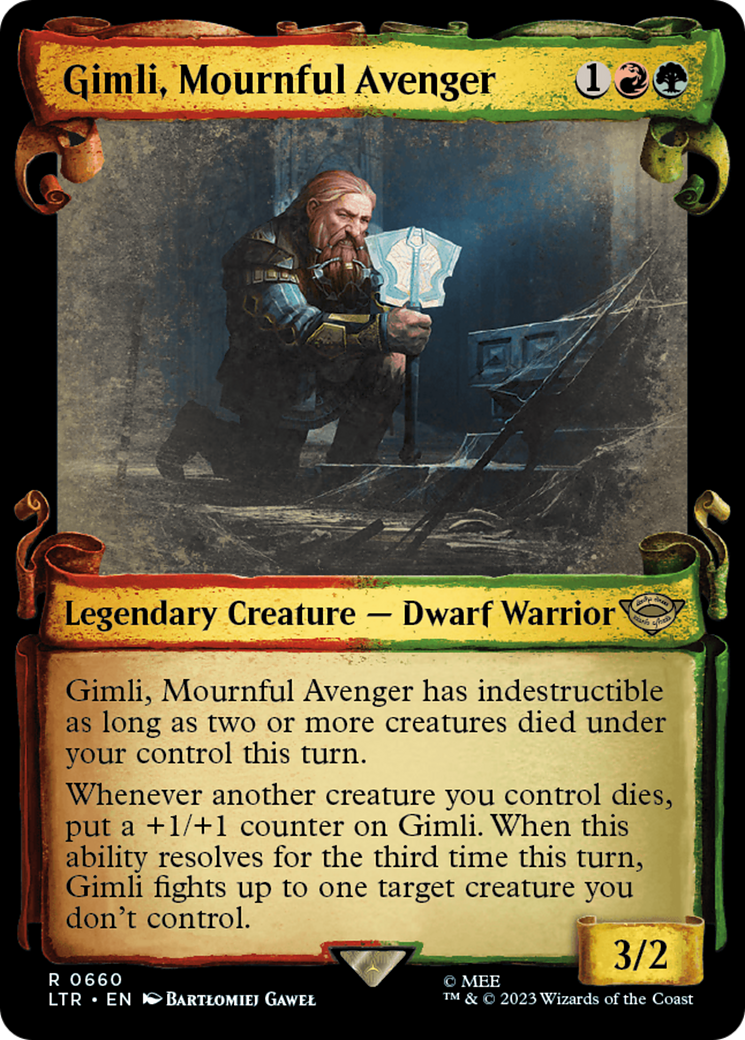 Gimli, Mournful Avenger [The Lord of the Rings: Tales of Middle-Earth Showcase Scrolls] | Amazing Games TCG