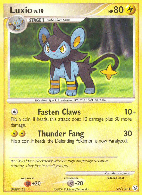 Luxio (52/130) [Diamond & Pearl: Base Set] | Amazing Games TCG