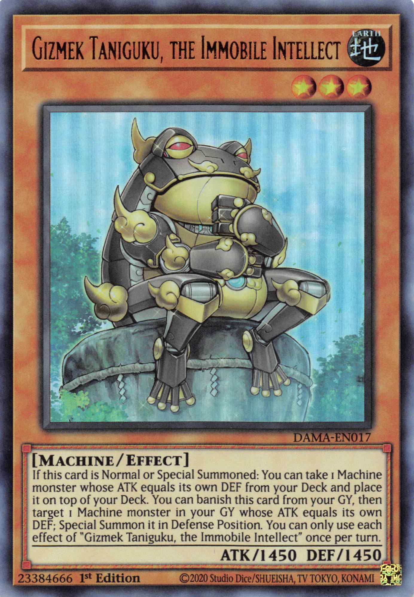 Gizmek Taniguku, the Immobile Intellect [DAMA-EN017] Ultra Rare | Amazing Games TCG