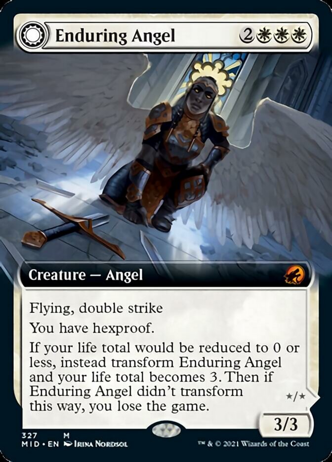 Enduring Angel // Angelic Enforcer (Extended) [Innistrad: Midnight Hunt] | Amazing Games TCG