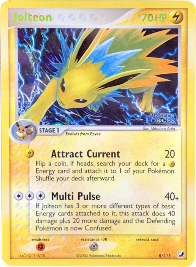 Jolteon (8/115) (Stamped) [EX: Unseen Forces] | Amazing Games TCG