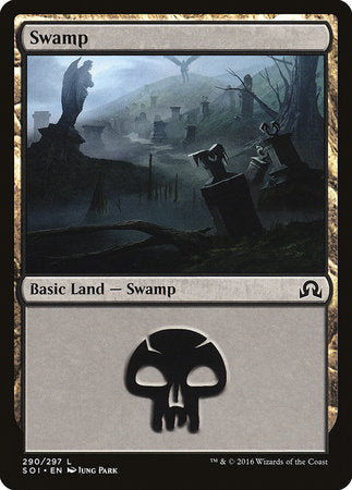 Swamp (290) [Shadows over Innistrad] | Amazing Games TCG