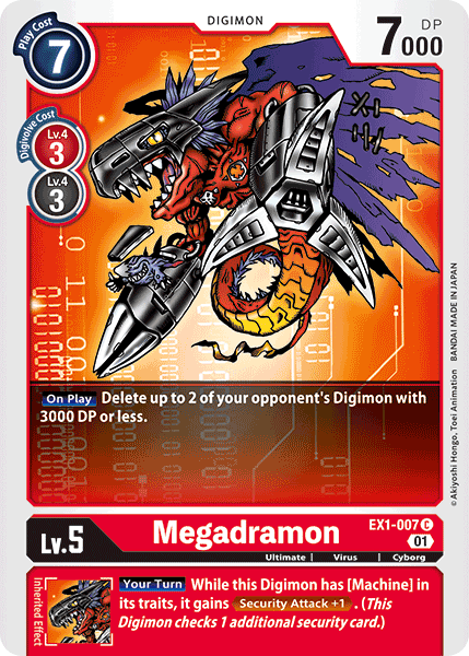 Megadramon [EX1-007] [Classic Collection] | Amazing Games TCG