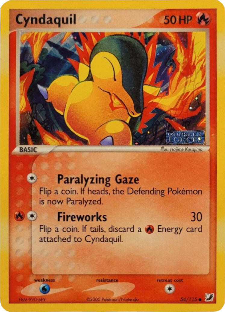 Cyndaquil (54/115) (Stamped) [EX: Unseen Forces] | Amazing Games TCG