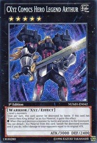 CXyz Comics Hero Legend Arthur [Number Hunters] [NUMH-EN042] | Amazing Games TCG