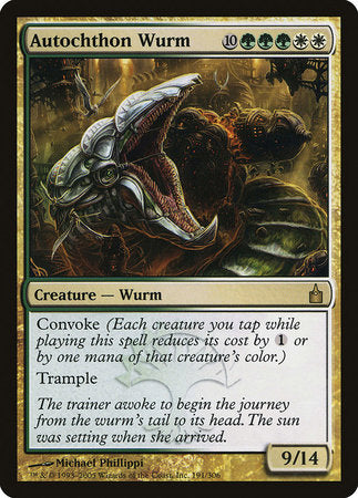 Autochthon Wurm [Ravnica: City of Guilds] | Amazing Games TCG