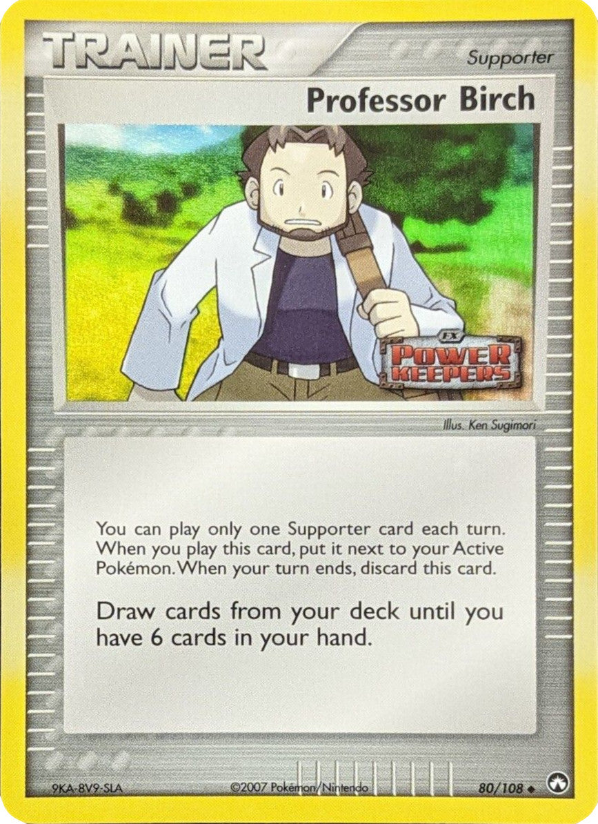 Professor Birch (80/108) (Stamped) [EX: Power Keepers] | Amazing Games TCG