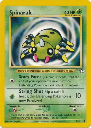 Spinarak (75/111) [Neo Genesis Unlimited] | Amazing Games TCG