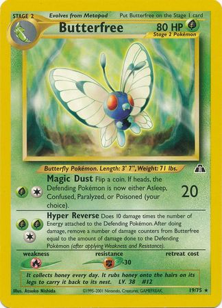 Butterfree (19/75) [Neo Discovery Unlimited] | Amazing Games TCG