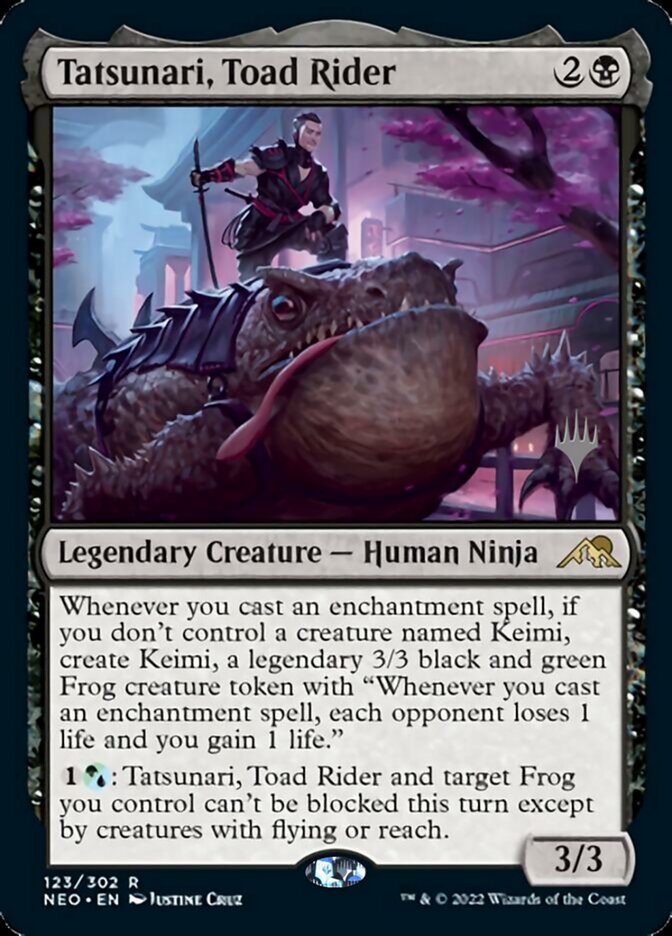 Tatsunari, Toad Rider (Promo Pack) [Kamigawa: Neon Dynasty Promos] | Amazing Games TCG