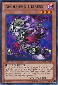 Archfiend Heiress [Judgment of the Light] [JOTL-EN029] | Amazing Games TCG