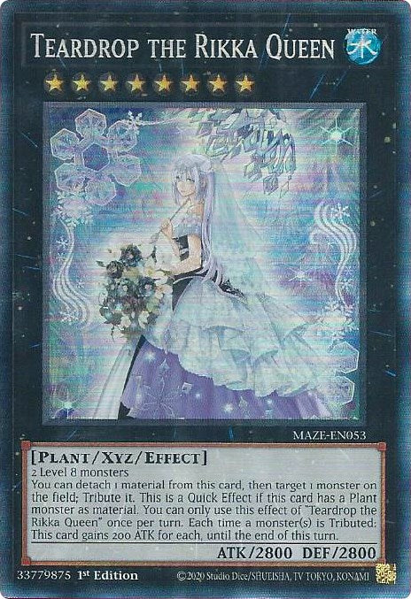 Teardrop the Rikka Queen [MAZE-EN053] Collector's Rare | Amazing Games TCG