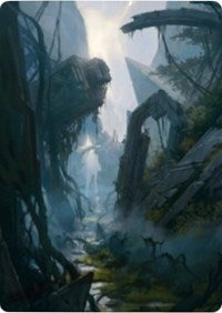 Swamp 2 Art Card [Zendikar Rising Art Series] | Amazing Games TCG