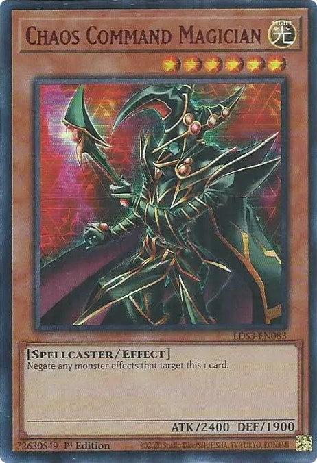 Chaos Command Magician (Red) [LDS3-EN083] Ultra Rare | Amazing Games TCG