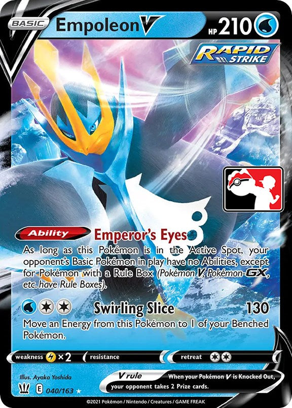 Empoleon V (040/163) [Prize Pack Series One] | Amazing Games TCG