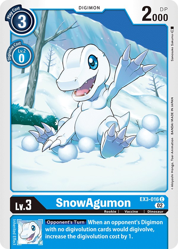 SnowAgumon [EX3-016] [Draconic Roar] | Amazing Games TCG