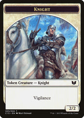 Knight (005) // Spirit (023) Double-Sided Token [Commander 2015 Tokens] | Amazing Games TCG