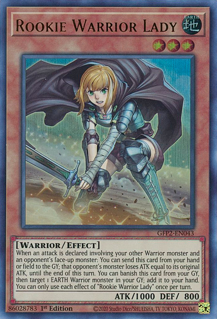 Rookie Warrior Lady [GFP2-EN043] Ultra Rare | Amazing Games TCG