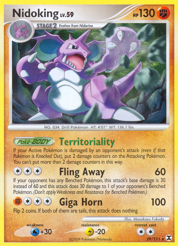 Nidoking (29/111) [Platinum: Rising Rivals] | Amazing Games TCG